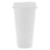 Стакан с крышкой Color Cap White